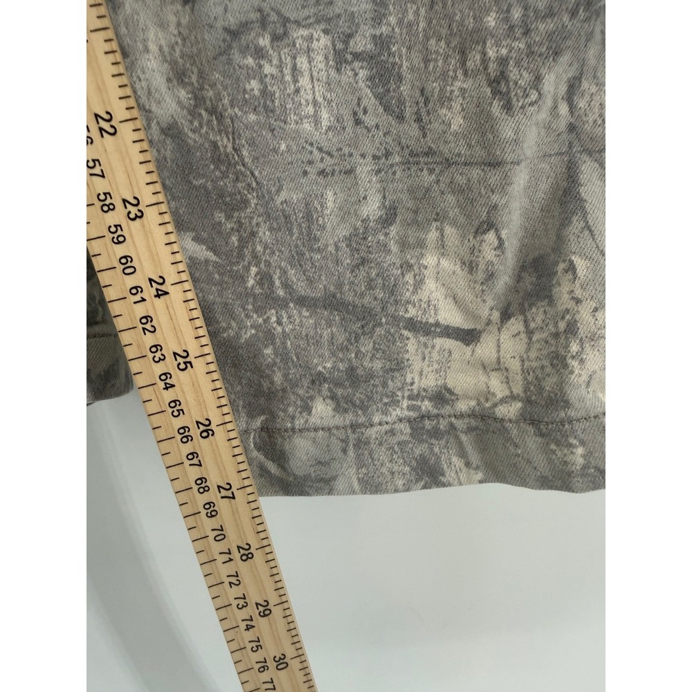 Hollister Mens Loose Fit Carpenter Pants Grey Leaf Camo Utility Trousers 32x30 - Picture 5 of 8
